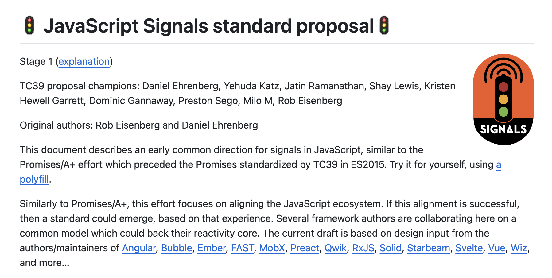 TC39 Signals Proposal
